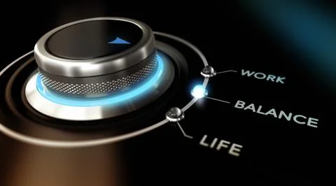 Work Life Balance Stock Illustration