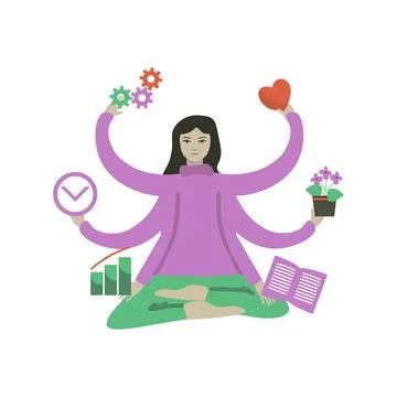 Work life balance Stock Illustration