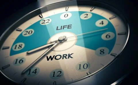 Work-life balance. Stock Illustration