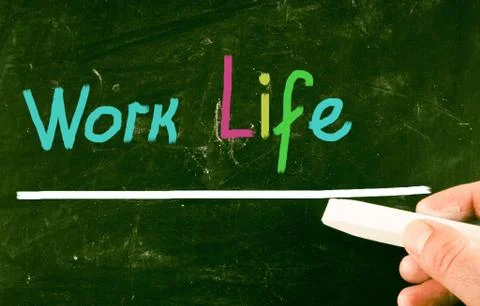 Work life concept Stock Illustration
