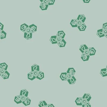 Work life integration time glyph vector seamless pattern Stock-Illustration