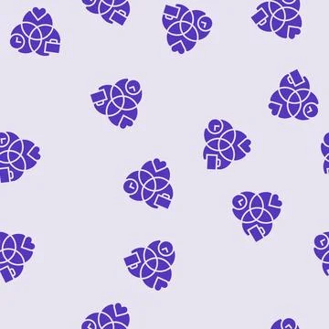 Work life integration time management glyph seamless pattern Stock-Illustration
