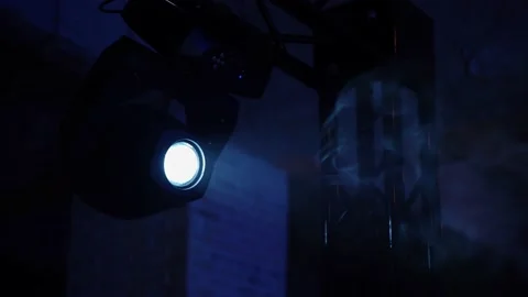 The work of lighting devices at a concert, disco or bar Stock-Footage 235944063