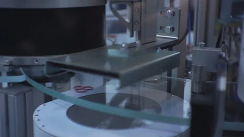 The work of the linear conveyor in production. Stock Footage 124283380