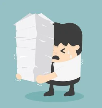 Work load concept Stock Illustration