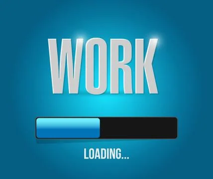 Work loading illustration design Illustrazione stock