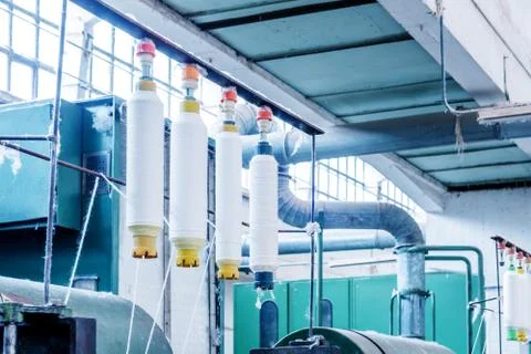 Work in the loom Stock Photos