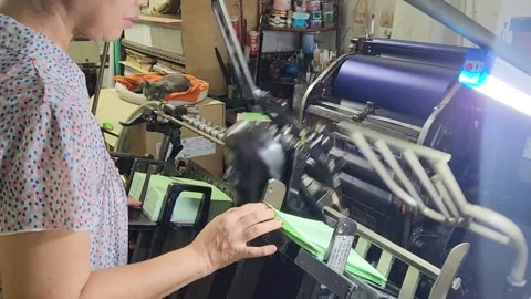 Work on a loom Thailand Stock-Footage 251452198
