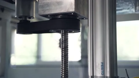 Work of machine in production Stock Footage 147208883