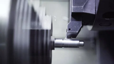 Work of machine tool for metal c Video stock 148219996