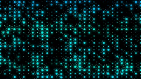Work at the macro level. Blue hexagons. Business cinematographic hexagons Stock Footage 89569867