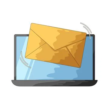 Work mail illustration Stock Illustration