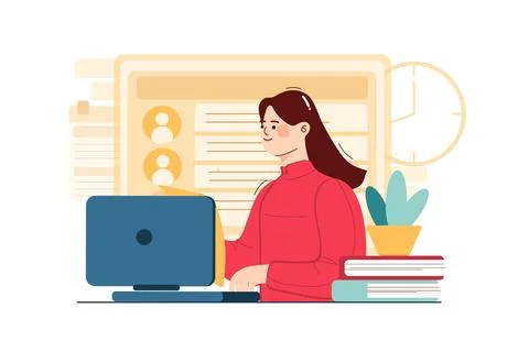 Work Management Task 스톡 일러스트