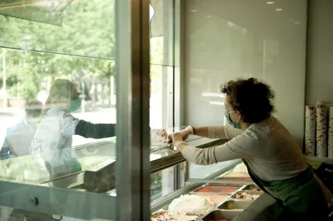 Work with mask Stock Photos