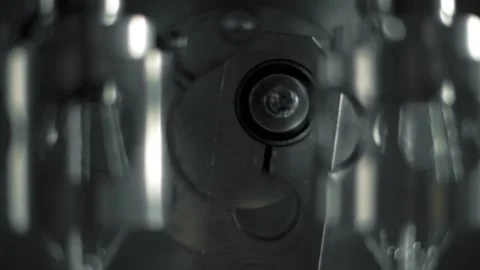 The work of mechanisms and the pendulum of the machine for weaving ropes Stock Footage 179713111