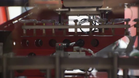 Work of a mechanized CNC machine Stock Footage 124283769