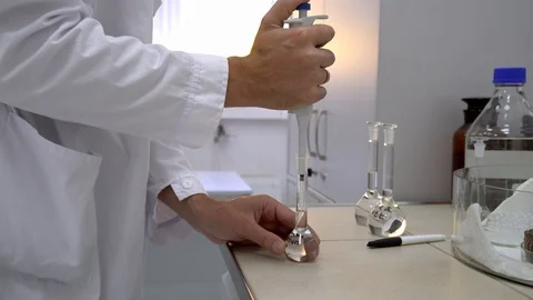 Work in the medical laboratory Video stock 121048243