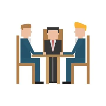 Work meeting icon image 스톡 일러스트