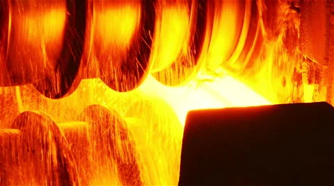 Work Metallurgical machine Stock Footage 55253222