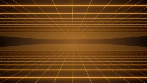 Work on the neon grid in the style of the 1980s steam waves Stock Footage 118605257