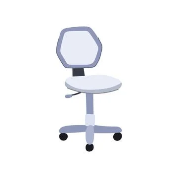 Work office chair cartoon vector illustration Illustrazione stock