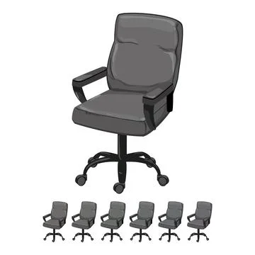 Work office chair cartoon vector graphic 스톡 일러스트