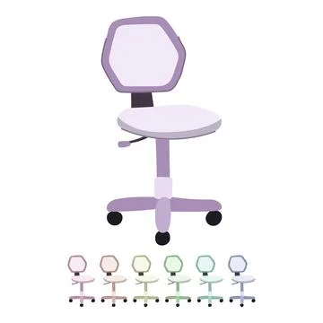 Work office chair vector cartoon graphic 스톡 일러스트