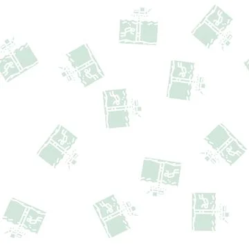 Work with oil rigs glyph vector seamless pattern Stock Illustration