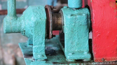 The work of the old machine factory Stock Footage 62289413