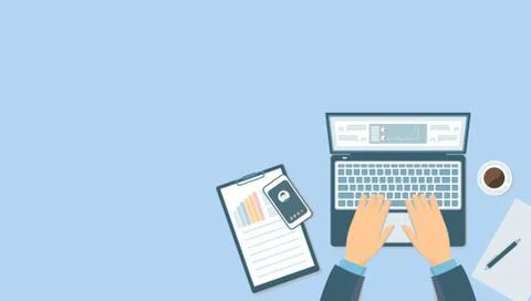 Work online Stock Illustration