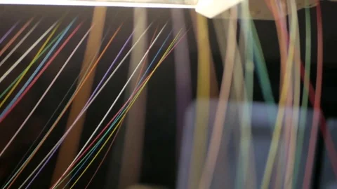 Work with the optical fiber Stock Footage 73183998