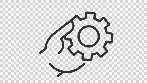 Work optimization icon animation Stock Footage 241773626