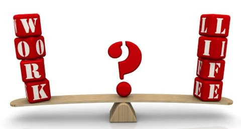 Work or life. The problem of choice Illustrazione stock