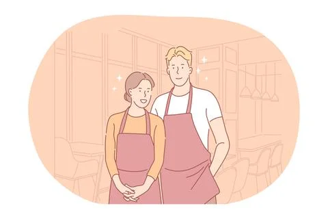 Work or part-time job for young people, occupation concept 库存插图