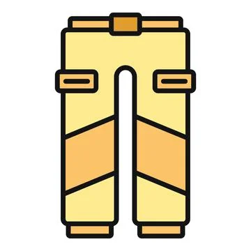 Work pants for safety and construction jobs Stock Illustration