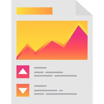 Work paper icon vector document sheet isolated Illustrazione stock