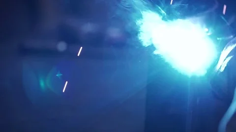 Work performs welding. Welding Stock Footage 71506273