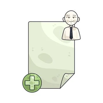 Work permit illustration Stock Illustration