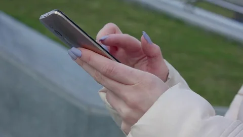 Work with phone close-up Stock Footage 74642021