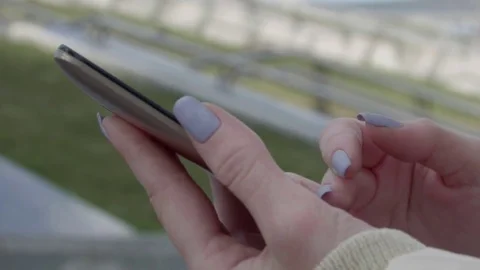 Work with phone in hands Stock Footage 74636943