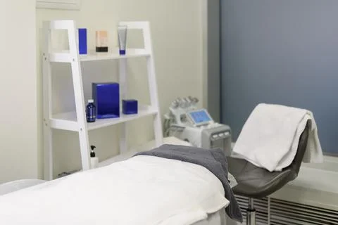 Work place of cosmetologist Stock Photos