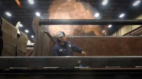 Work place explosion, accident! Stock Footage 45267291