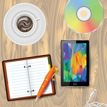 Work place Stock Illustration