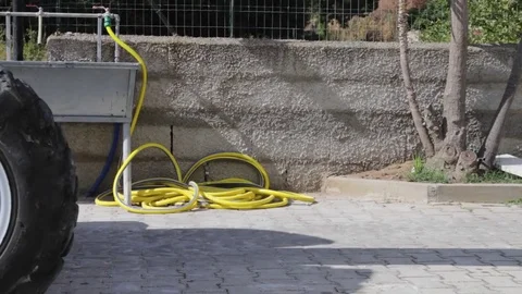 Work platform elevation. tires Stock Footage 80811308