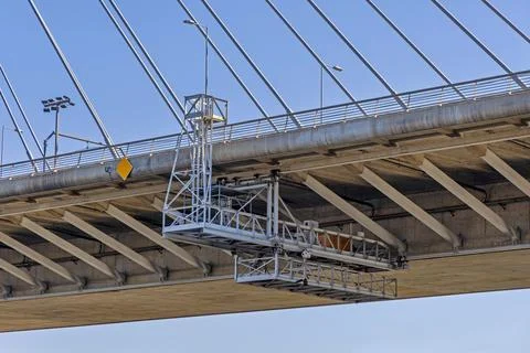 Work Platform Under Bridge Фото