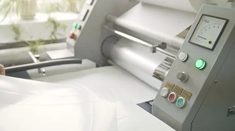 Work printing machine, polygraph industry Stock Footage 67731934