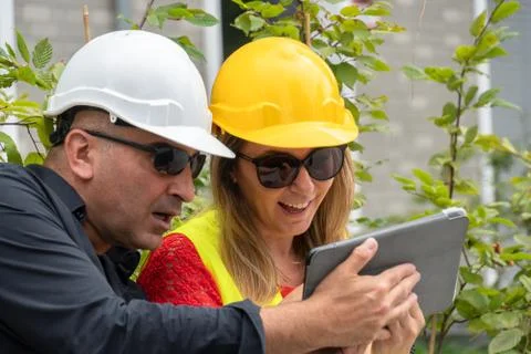 Work problem on construction site Stock Photos