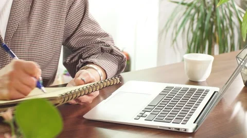 Work process. Attractive modern business woman during work Stock Footage 120002282