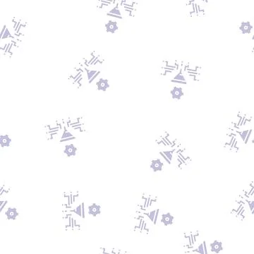 Work process filtration glyph seamless pattern Stock Illustration