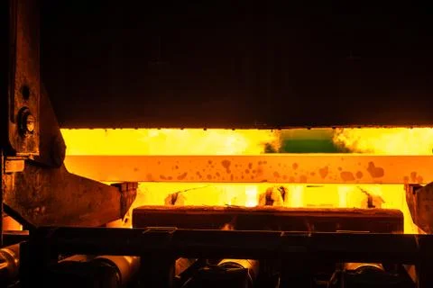 Work process at a metallurgical plant Stock Photos